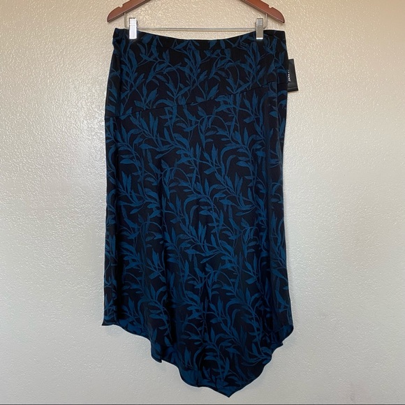 Alfani Printed Asymmetrical Midi Skirt Sz 12 NWT - Picture 3 of 9